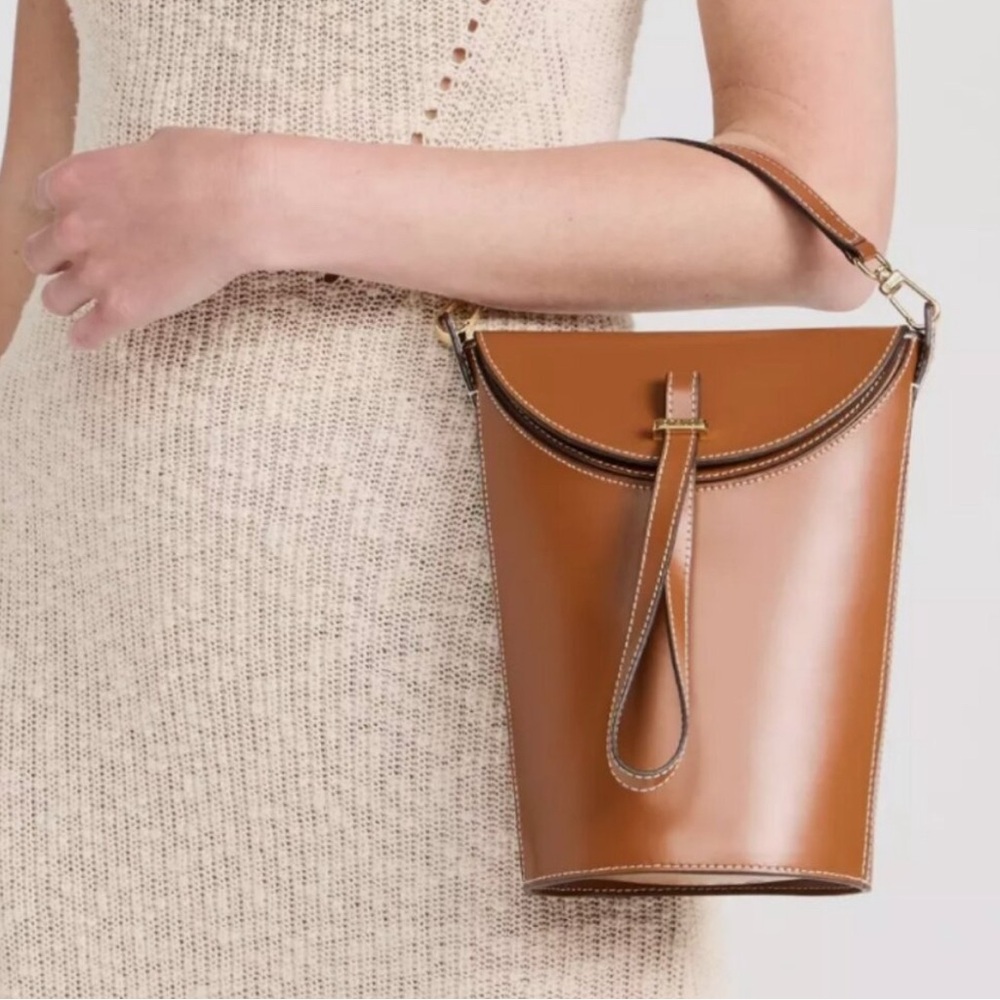 STAUD Phoebe Convertible Leather mini Bucket Bag NWT - Picture 11 of 14